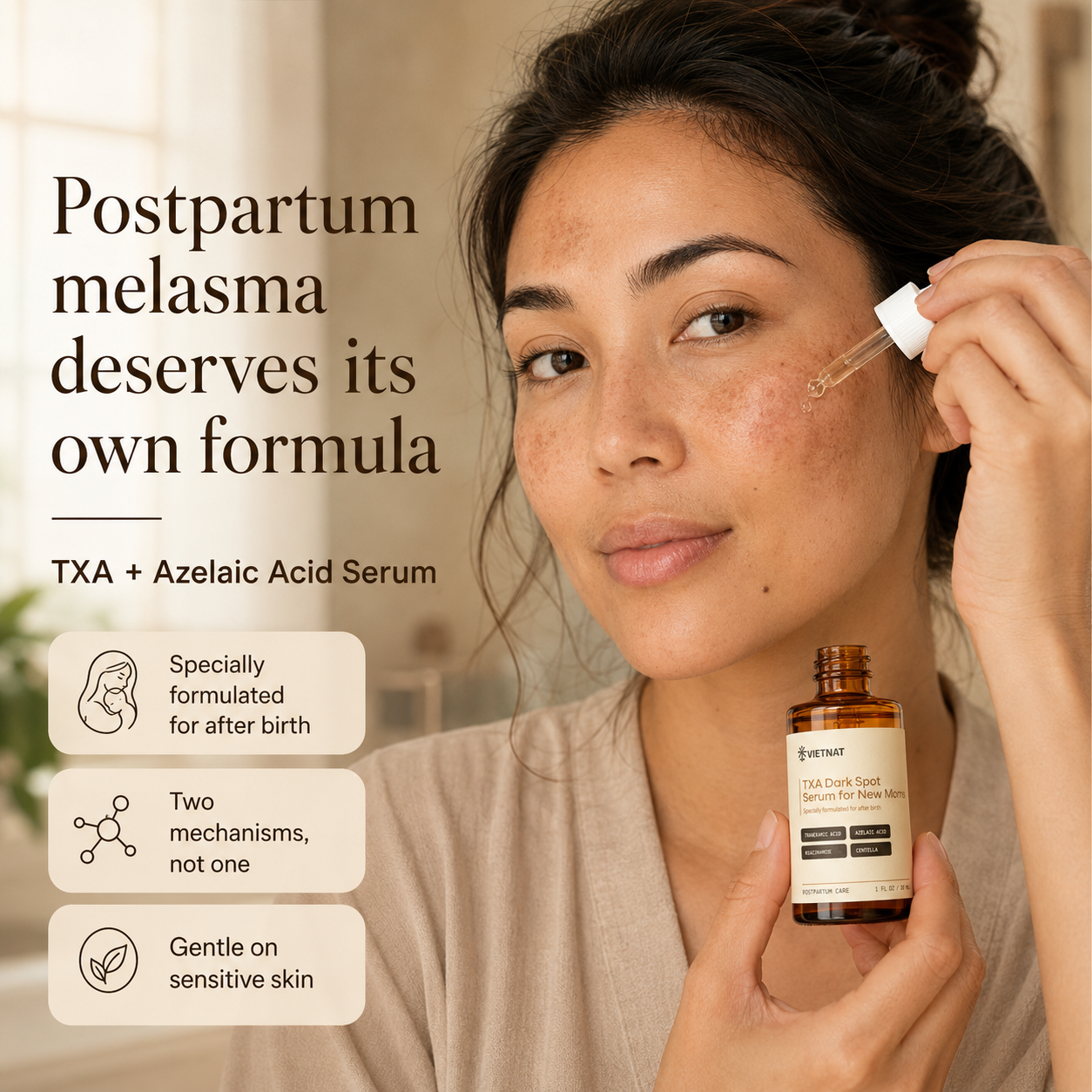 VIETNAT — TXA Dark Spot Serum for New Moms with Tranexamic Acid & Azelaic Acid, Formulated for After Birth