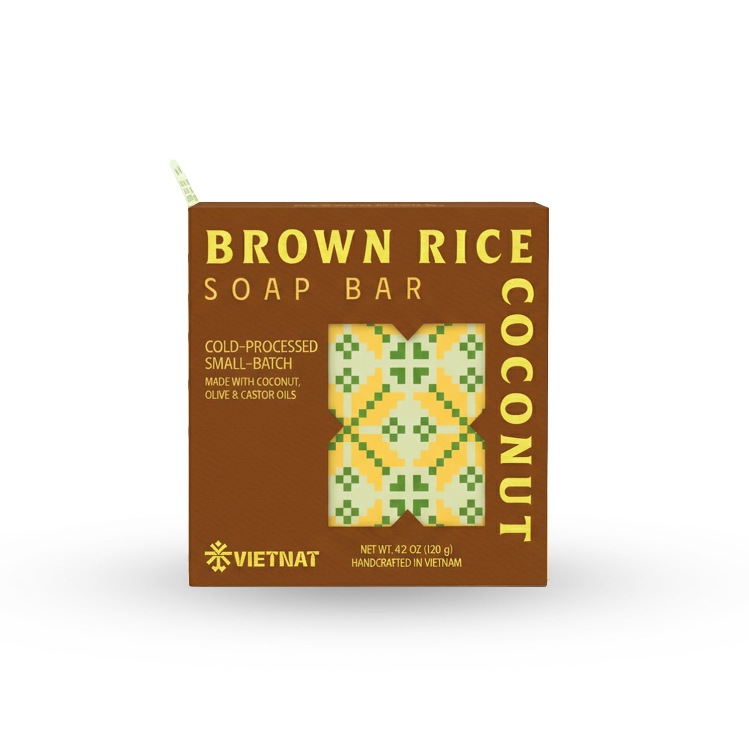 Brown Rice & Coconut Milk Soap Bar – Natural Exfoliating & Hydrating Skincare