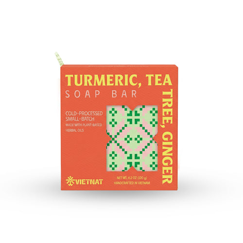 Turmeric, Tea Tree & Ginger Soap Bar for Acne, Oily & Sensitive Skin