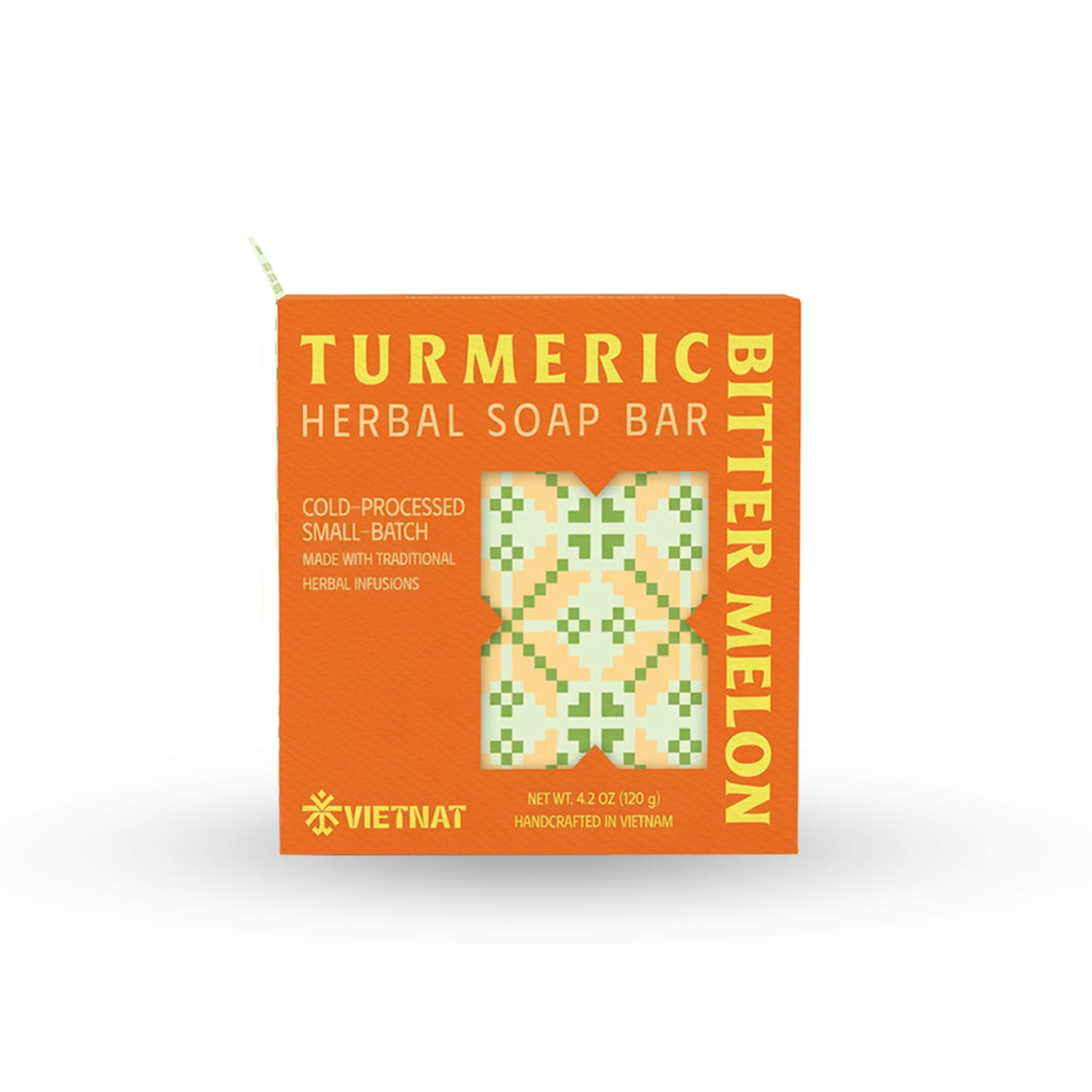 Turmeric & Bitter Melon Soap Bar – Soothing Natural Soap for Acne & Irritated Skin
