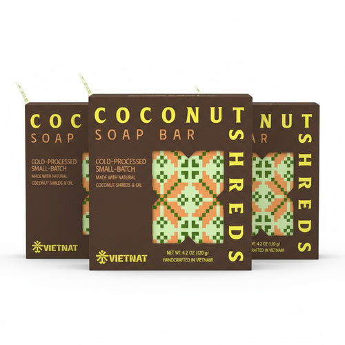 Coconut Body Scrub Soap Bar for Glowing Skin – Gentle Exfoliation & Deep Hydration with Coconut Oil & Beeswax