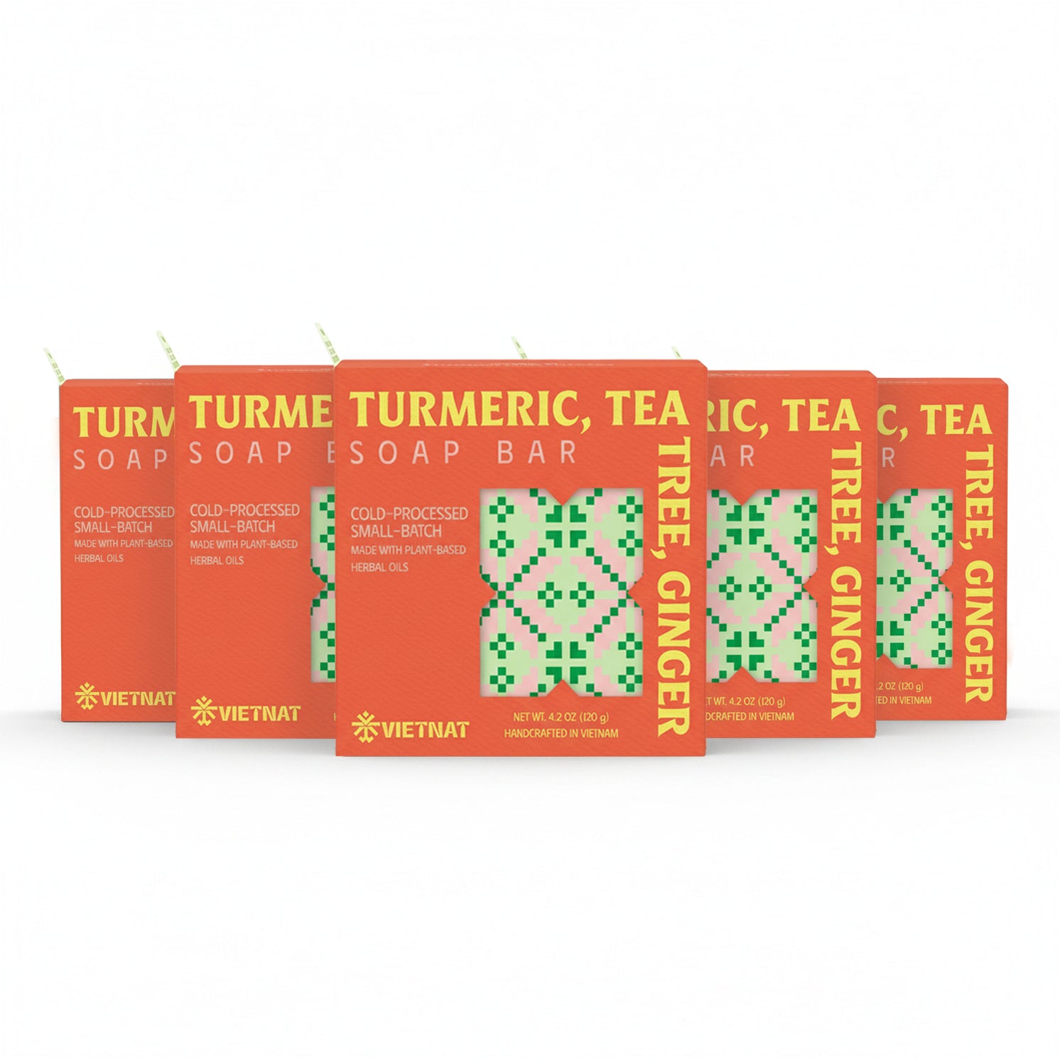 Turmeric, Tea Tree & Ginger Soap Bar for Acne, Oily & Sensitive Skin