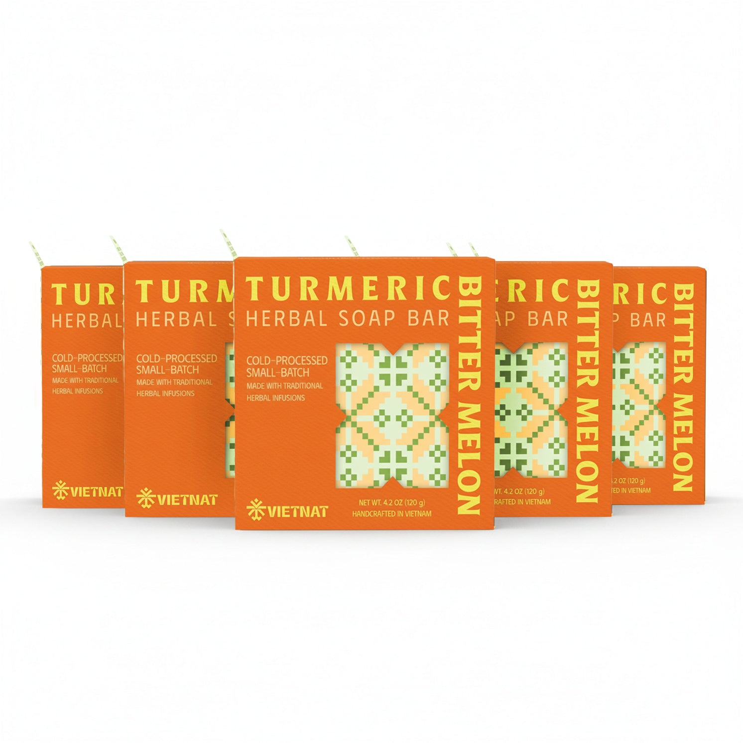 Turmeric & Bitter Melon Soap Bar – Soothing Natural Soap for Acne & Irritated Skin