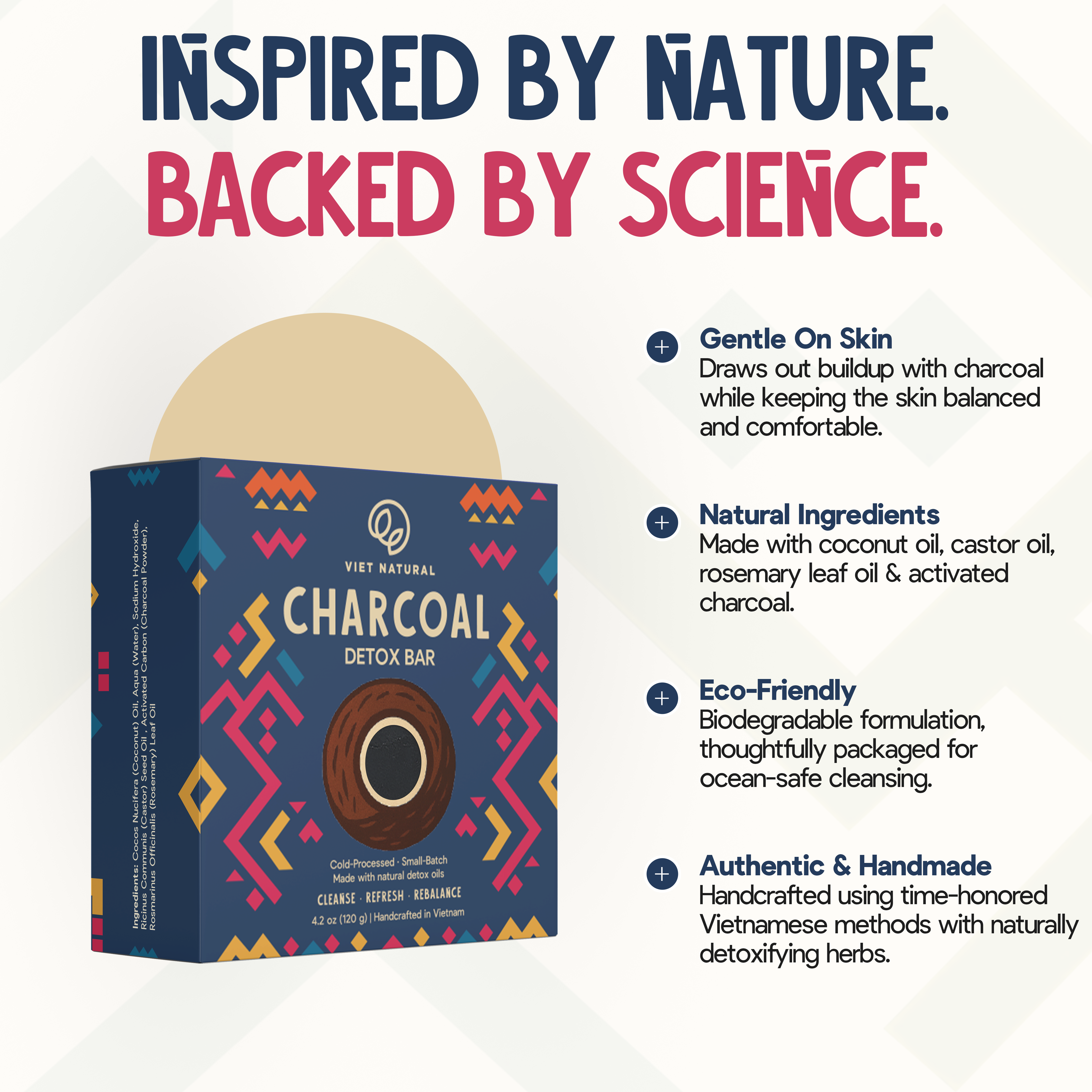 Activated Charcoal Detox Soap Bar for Men – Cold-Process Natural Bar with Rosemary Oil