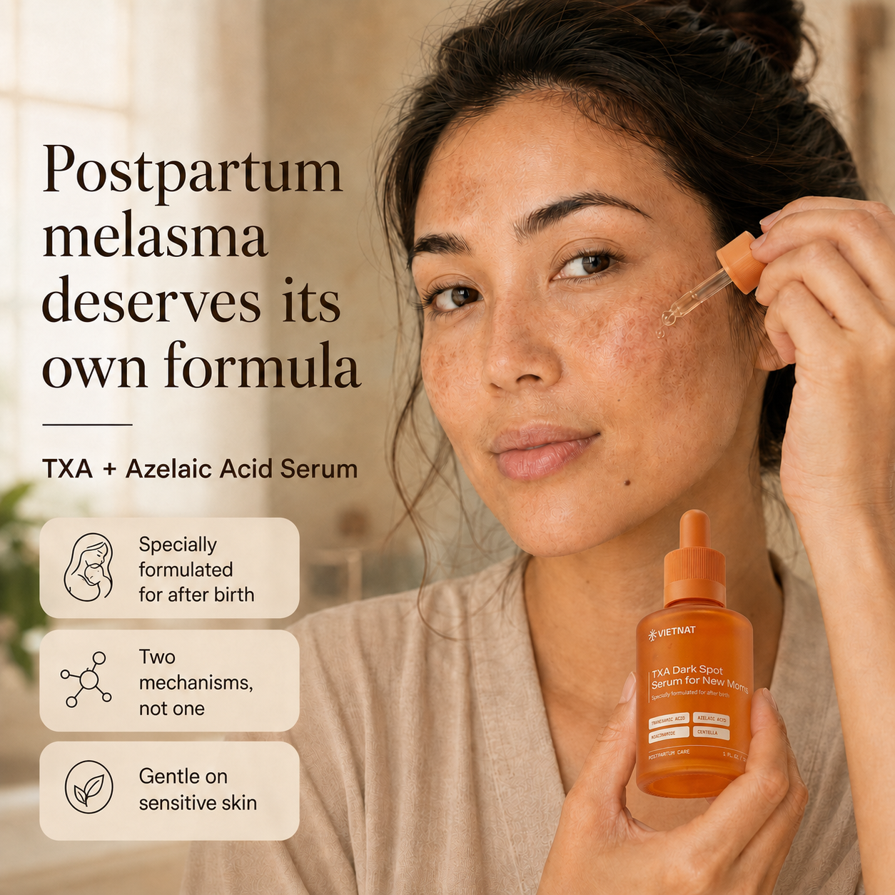 VIETNAT TXA Dark Spot Serum for New Moms with Tranexamic Acid & Azelaic Acid, Formulated for After Birth (Copy) (Copy)