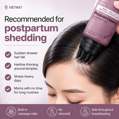 VIETNAT Rosemary Scalp Massage Tonic for New Moms with Ferulic Acid
