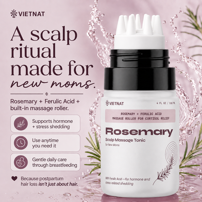VIETNAT Rosemary Scalp Massage Tonic for New Moms with Ferulic Acid