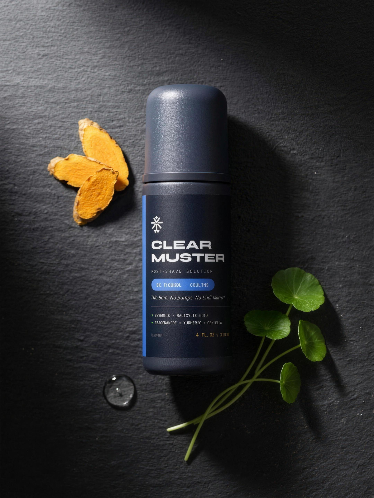 VIETNAT Clear Muster Post-Shave Solution for Men — Alcohol-Free Razor Bump & Ingrown Hair Roll-On | For Coarse & Curly Facial Hair, Dark Marks & Shaving Irritation | 4 Fl Oz