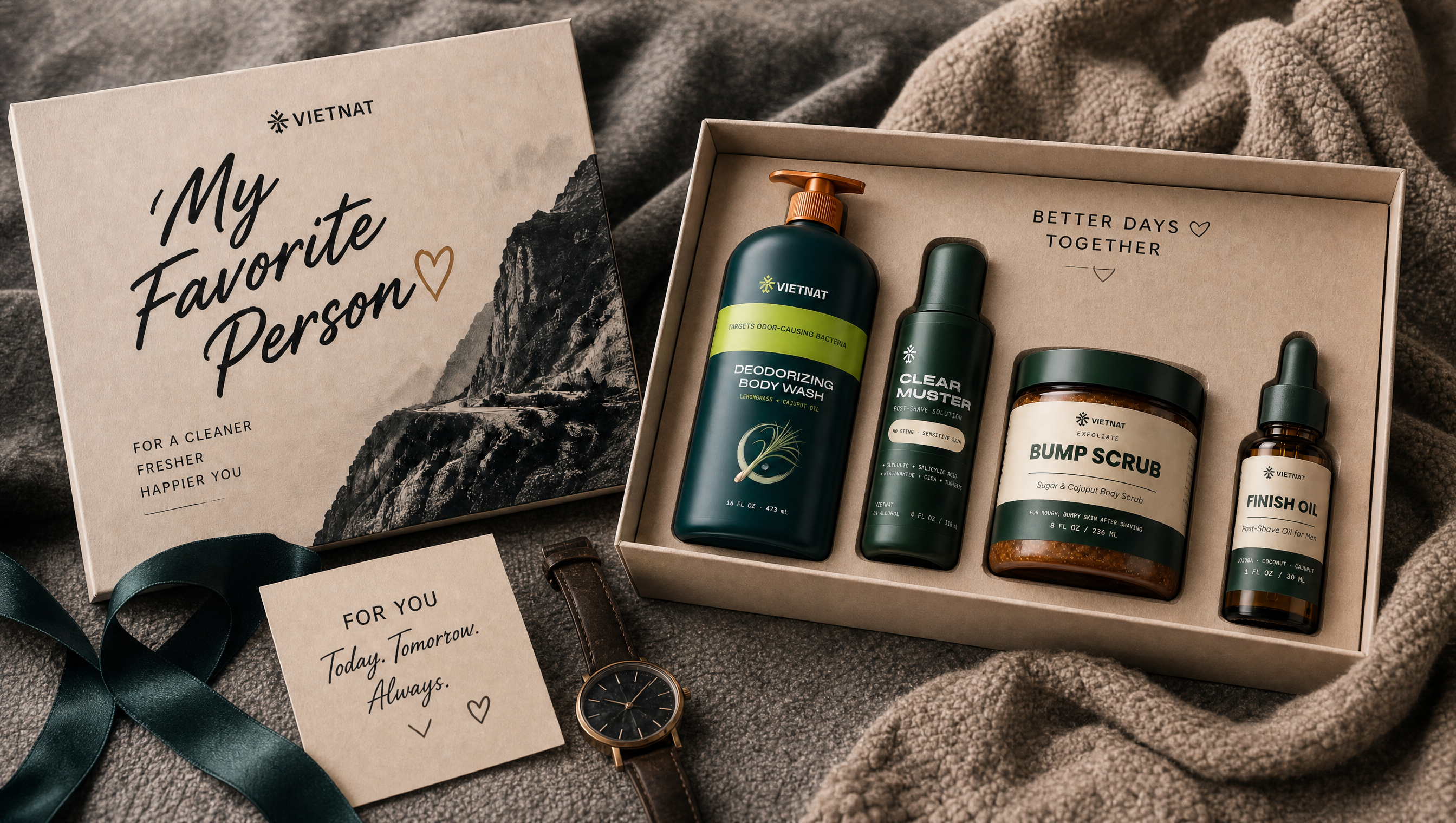 Vietnat Shower to Shave Grooming Kit for Men