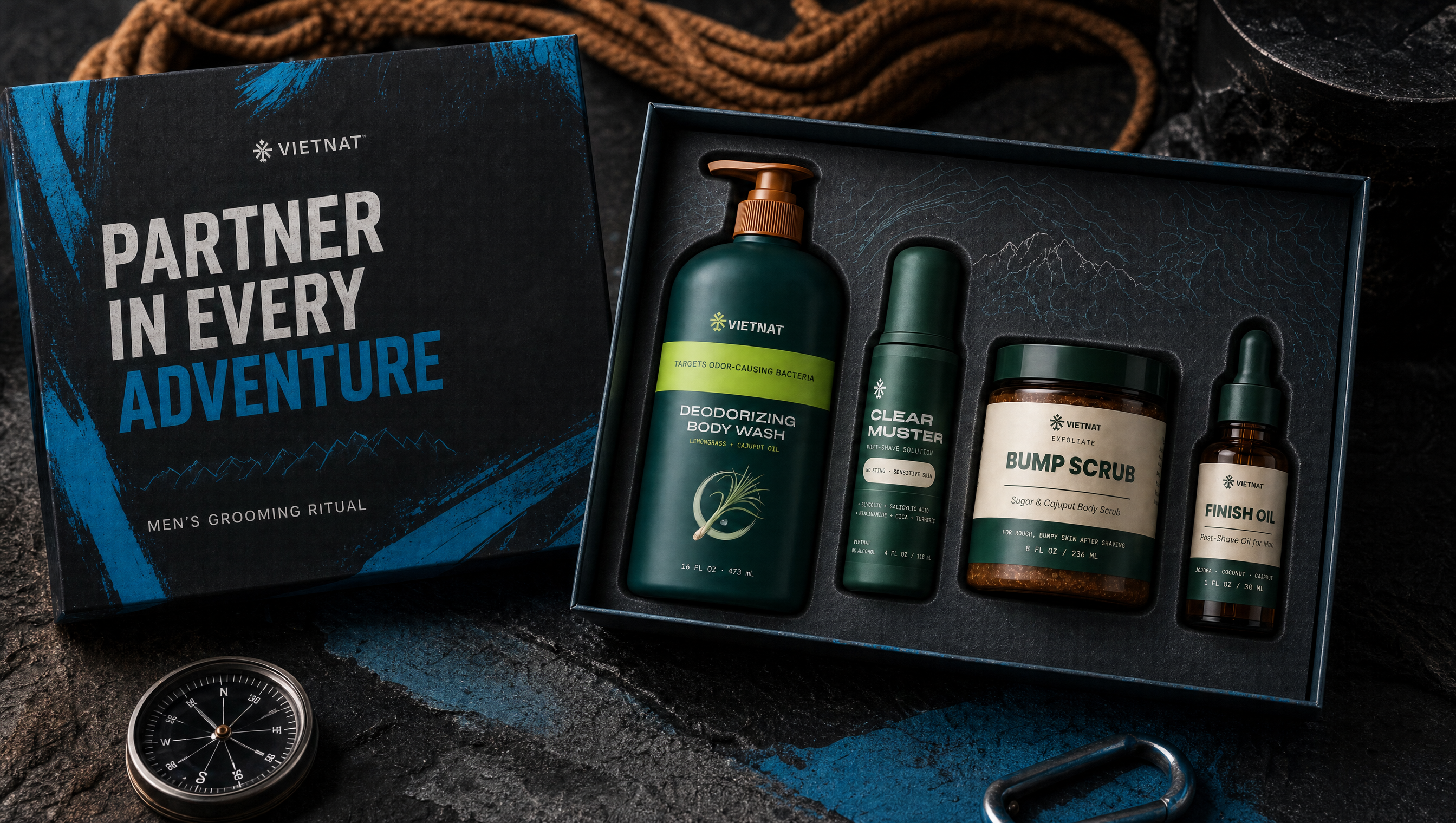Vietnat Shower to Shave Grooming Kit for Men