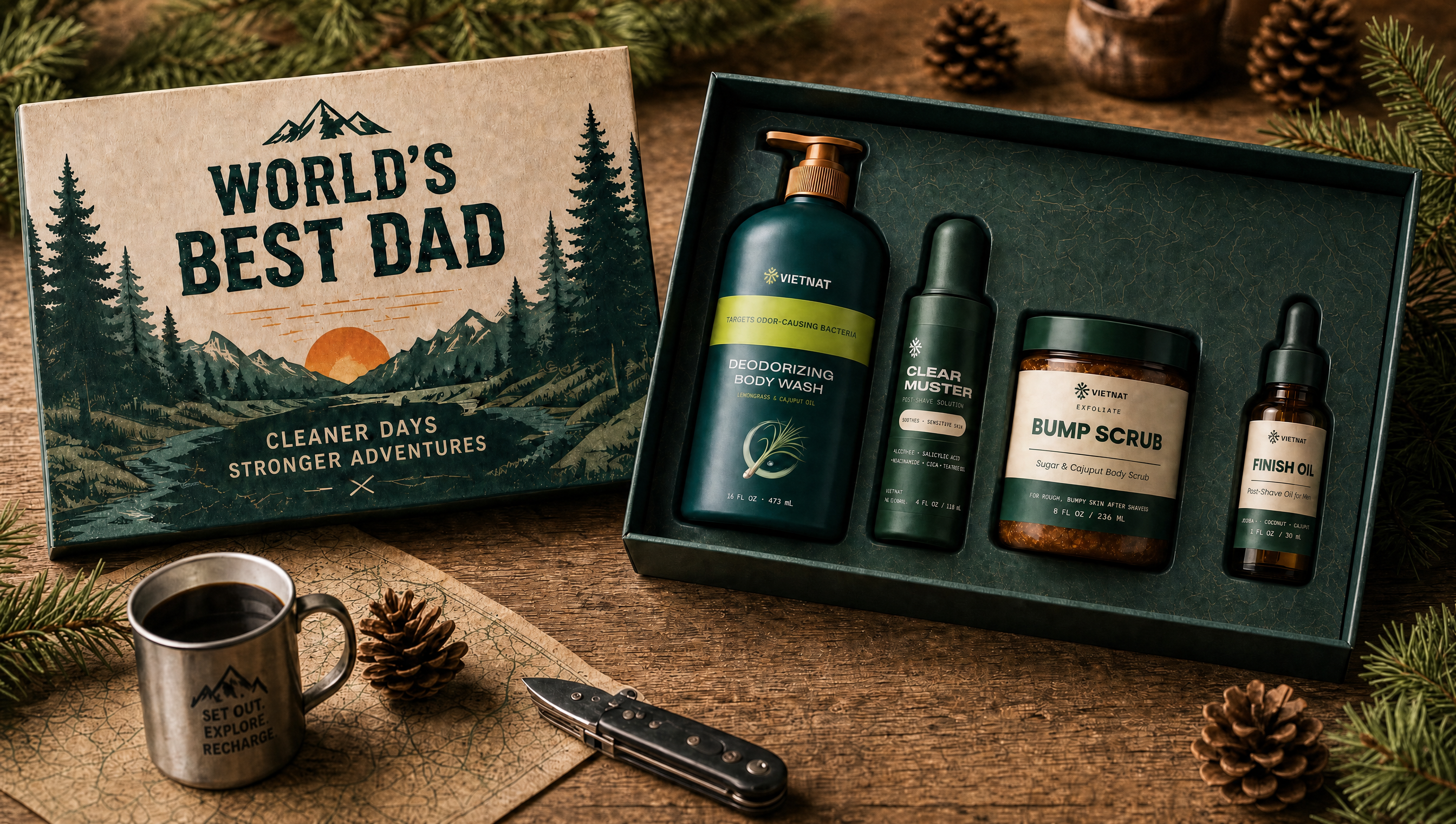 Vietnat Shower to Shave Grooming Kit for Men