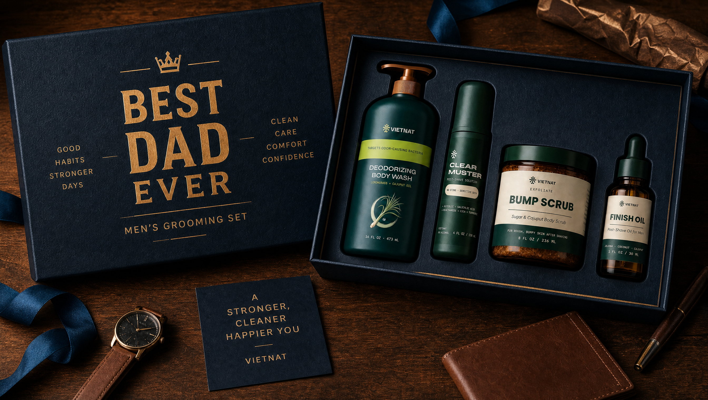 Vietnat Shower to Shave Grooming Kit for Men