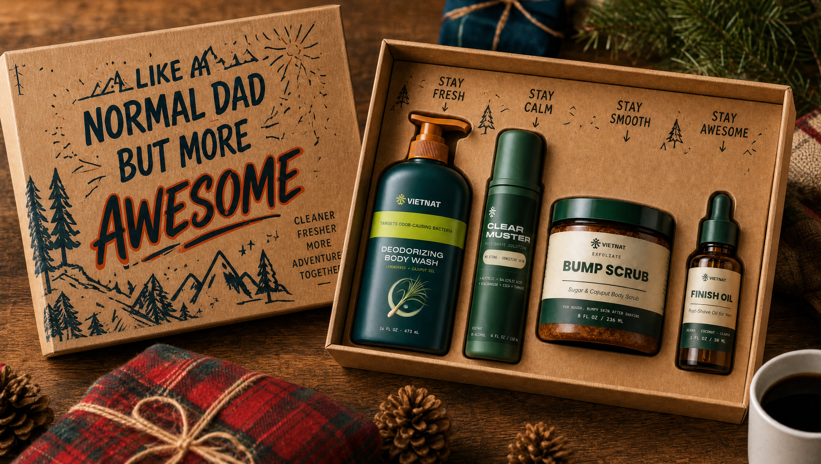 Vietnat Shower to Shave Grooming Kit for Men