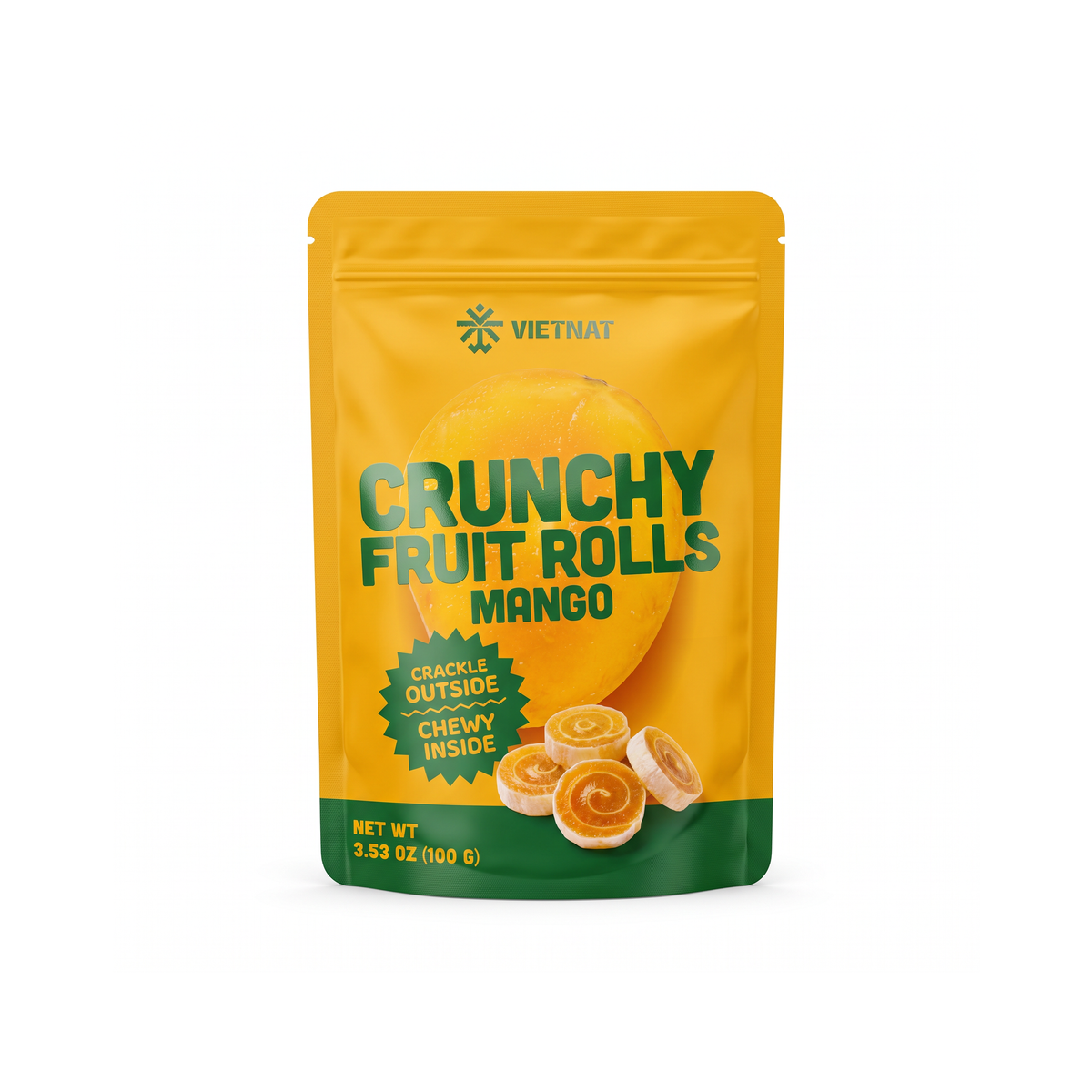 VietNat Crunchy Mango Fruit Rolls