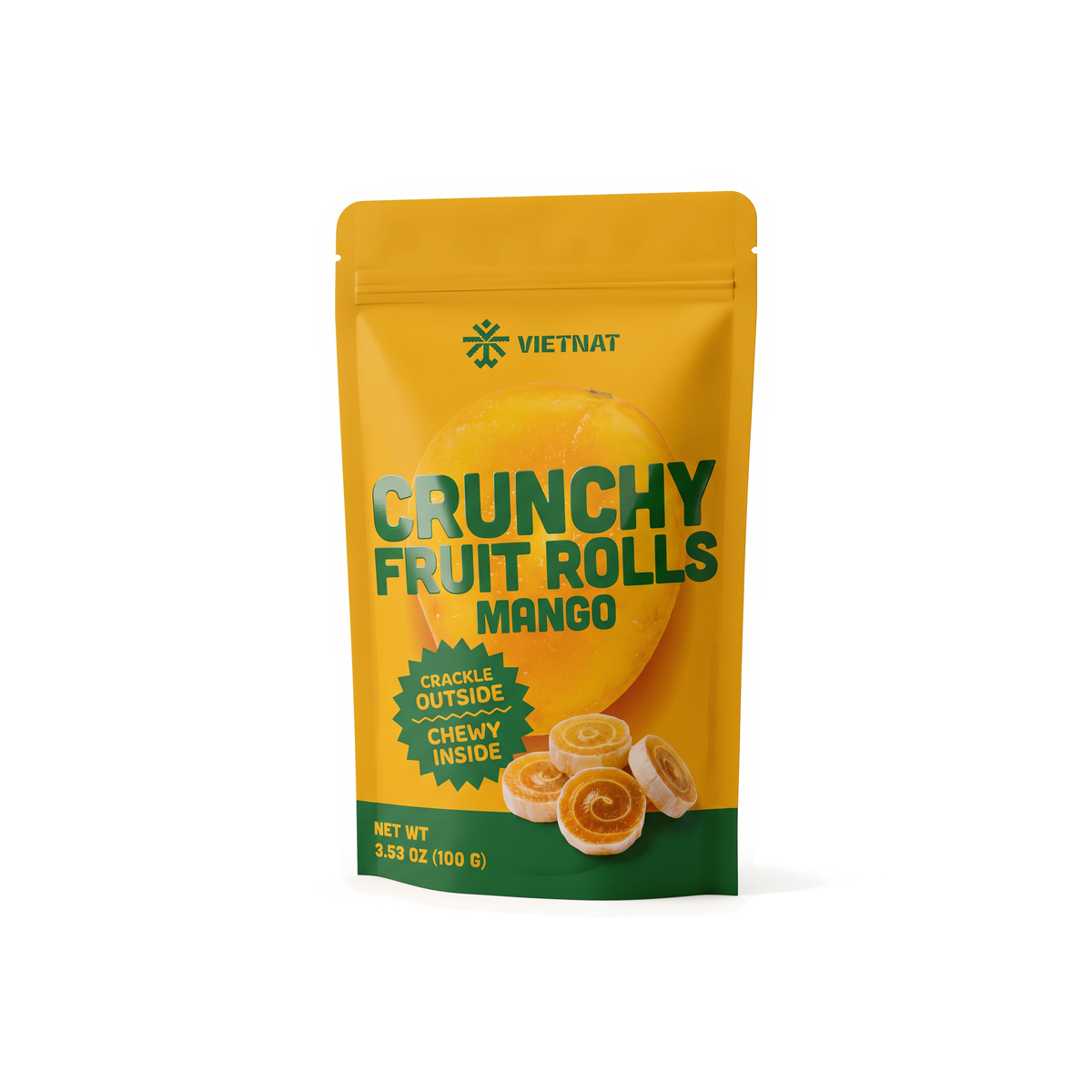 VietNat Crunchy Mango Fruit Rolls