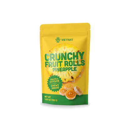 VietNat Crunchy Pineapple Fruit Rolls
