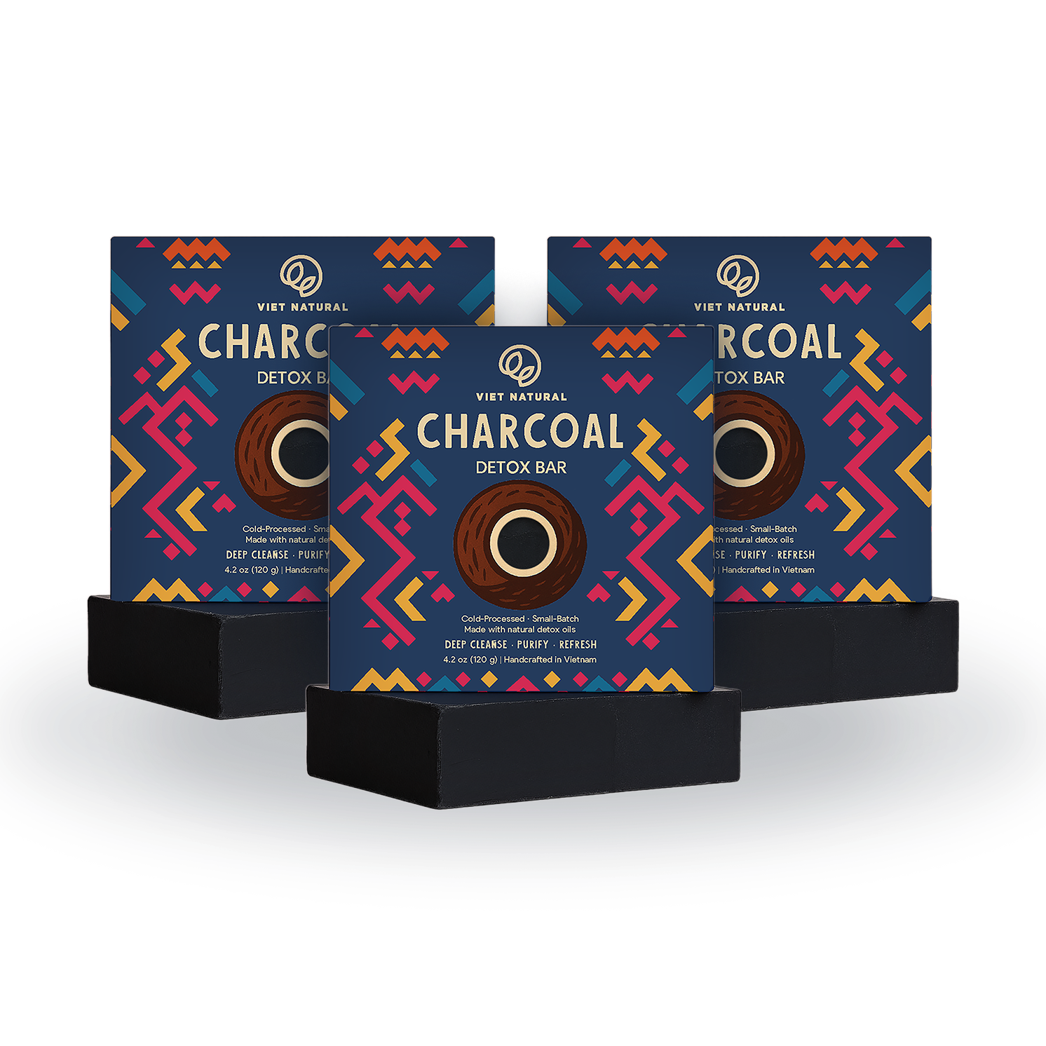 Activated Charcoal Detox Soap Bar for Men – Cold-Process Natural Bar with Rosemary Oil