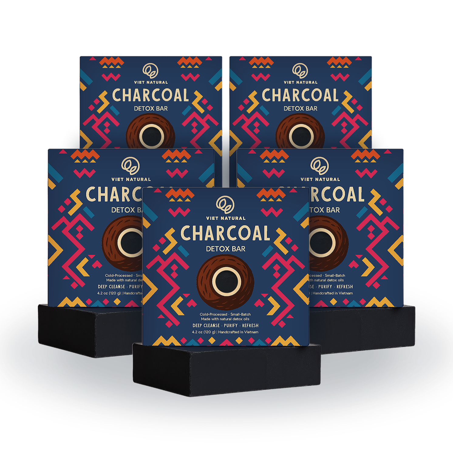 Activated Charcoal Detox Soap Bar for Men – Cold-Process Natural Bar with Rosemary Oil