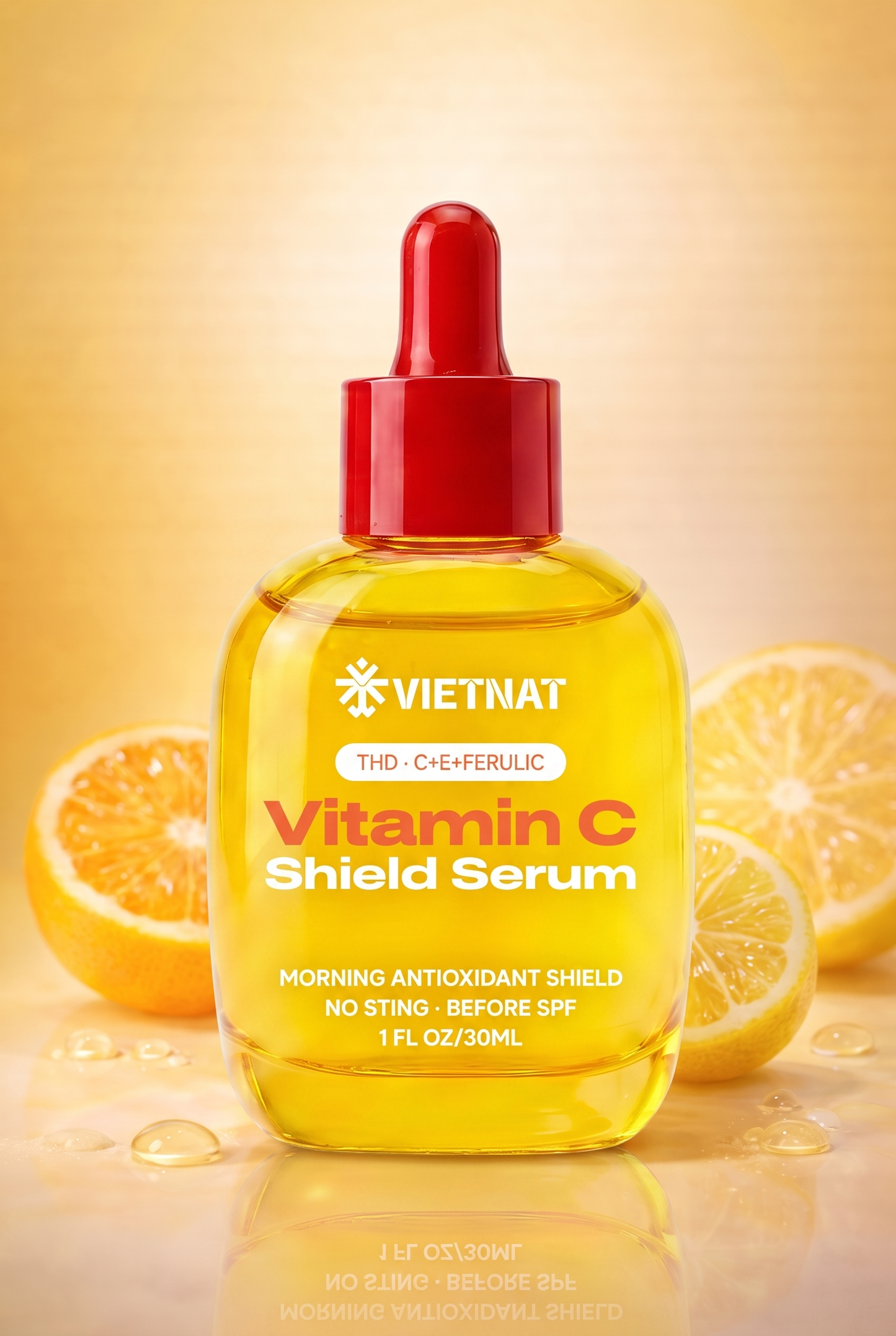 VIETNAT Vitamin C Shield Serum for New Moms - The Morning Step Melasma-Prone Skin Shouldn't Skip | 1 Fl Oz (Copy)