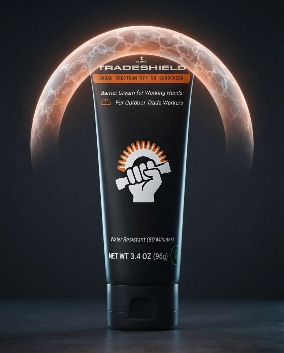 Broad spectrum UV barrier arcing over the TradeShield tube
